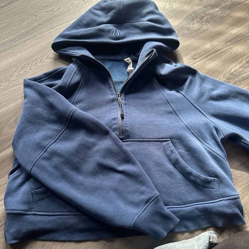 Lululemon quarter zip hoodie navy blue